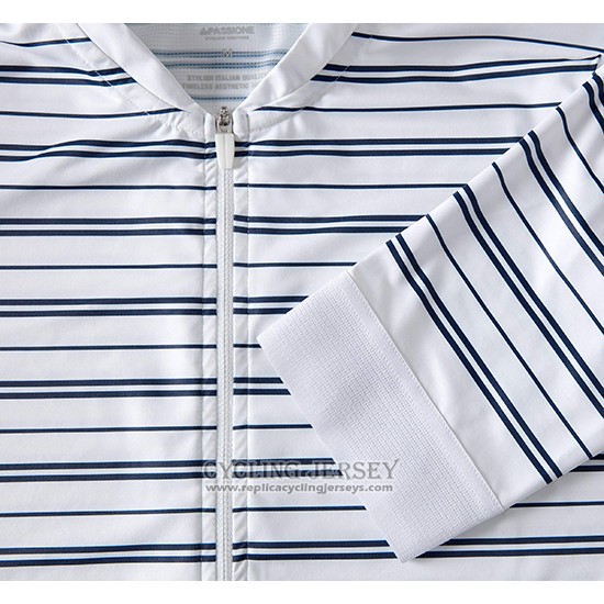 2019 Cycling Jersey La Passione Stripe White Short Sleeve And Bib Short